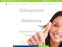 Tablet Screenshot of chiropractormelbourne.com.au